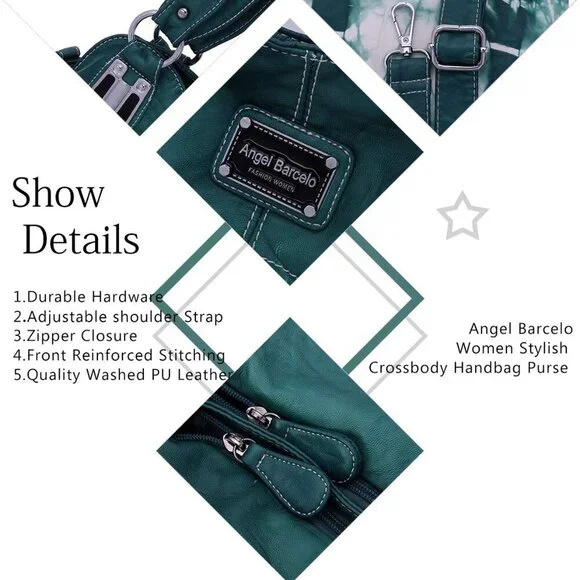 Roomy Fashion Hobo Womens Handbags Ladies Purse Satchel Shoulder Bags Tote Washe